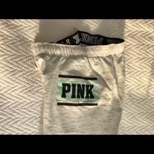 PINK Light Grey Joggers